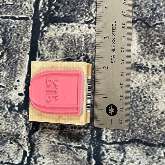 Katie + Co Studio G Hampton R.I.P Headstone Rubber STAMP for Halloween - Picture 6 of 6